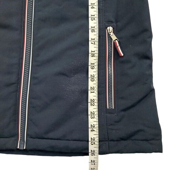 Tommy Hilfiger Soft Shell Jacket Womens Medium Navy Fleece Lined Wind Resistant - Picture 10 of 12